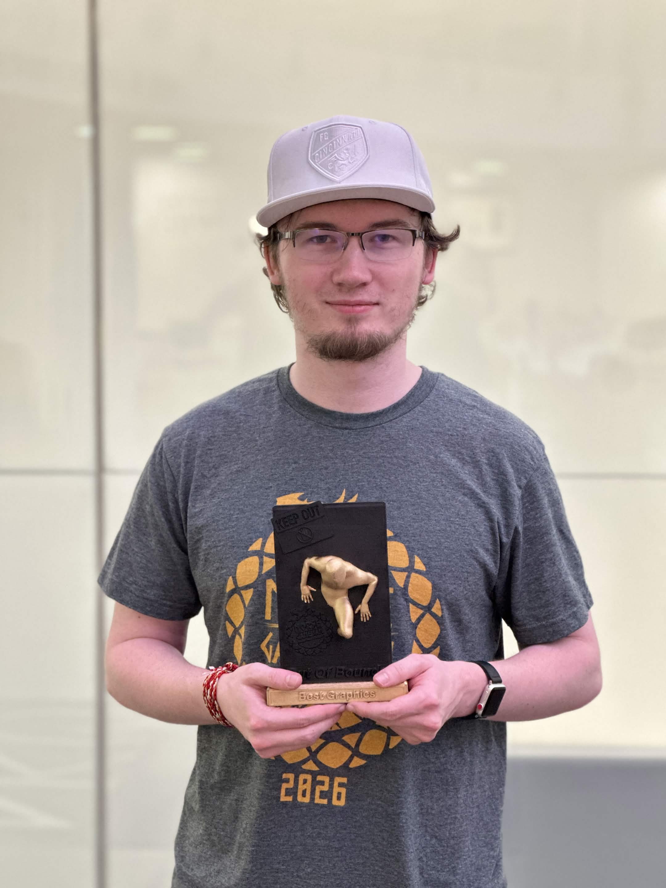 Joey Fedders at the Norse Game Jam awards